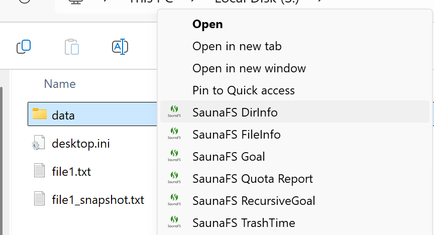 Right Click Folder Directory Info
